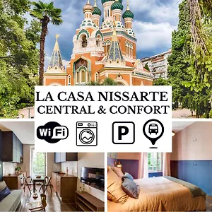 La Casa Nissarte - Centre Pres Gare - Wifi -parking , Confort Et Cosy France