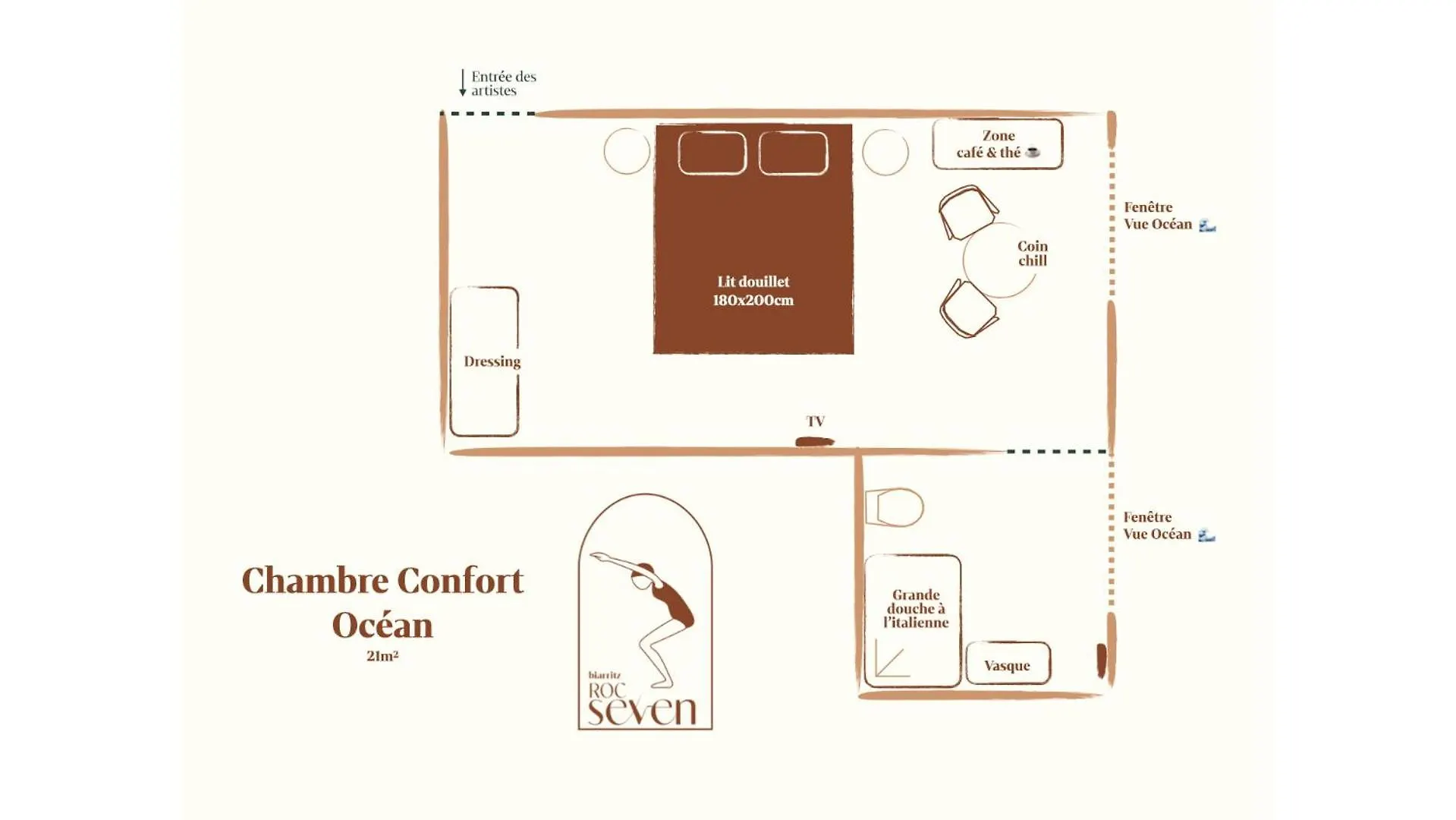 Hotel Roc Seven Biarritz 3*,